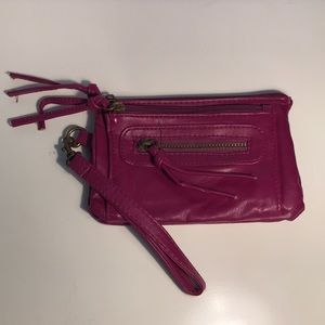 Cute leather hand bag/wristlet!